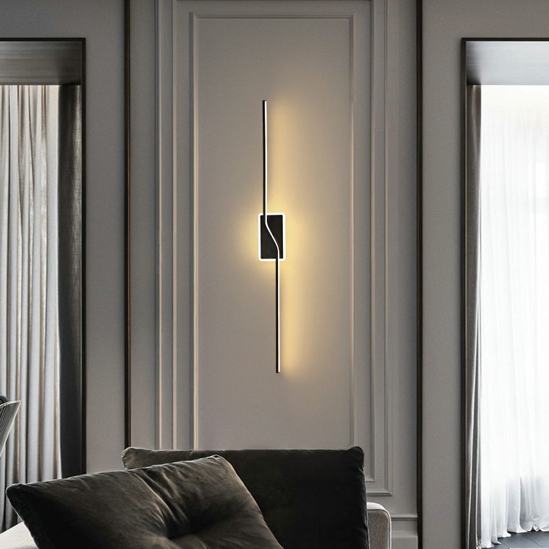 Noordse LED -muurlamp Minimalistische wandbalk Minimalistische wandbalk in gouden afwerking
