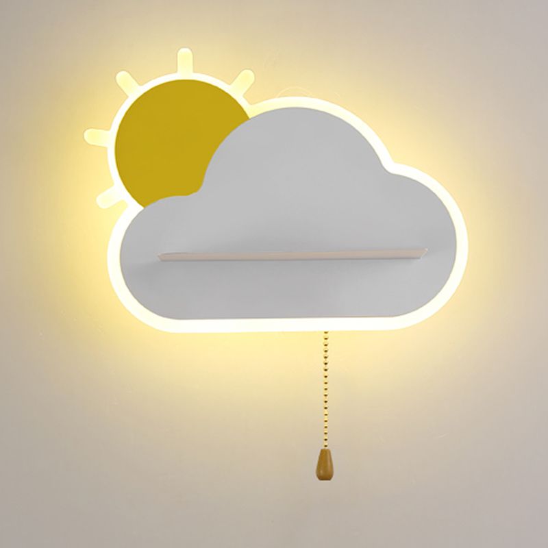 Nordic Style Wall Mount Light Cloud Shape Wall Lamp for Children's Room