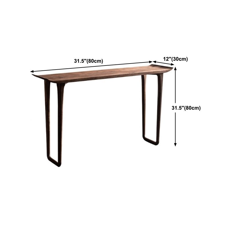 Pine Solid Wood Console Table,11.81inch Wide, Hall Accent Rectangle Table