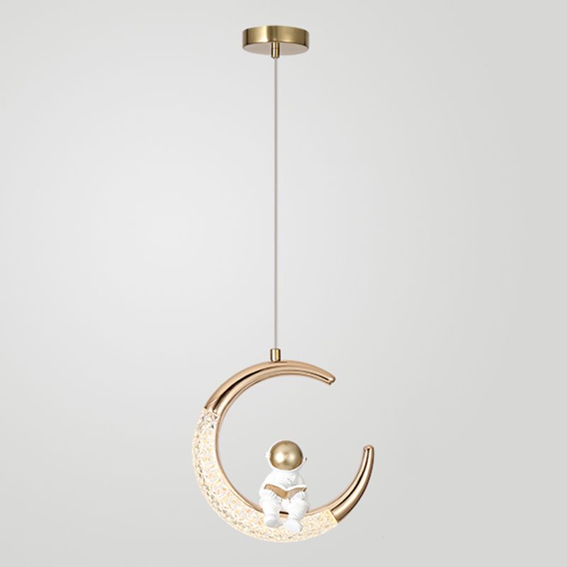 Éclairage moderne à pendentif pendentif en acrylique 1-LIGHT pour la chambre des enfants