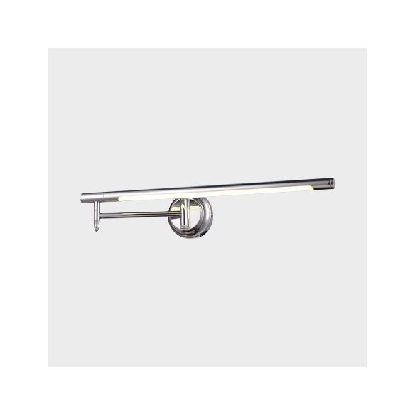 Mini Cylinder Metallic Vanity Light Modern LED Silver Adjustable Wall Sconce with Round/Square Backplate in Warm/White Lighting