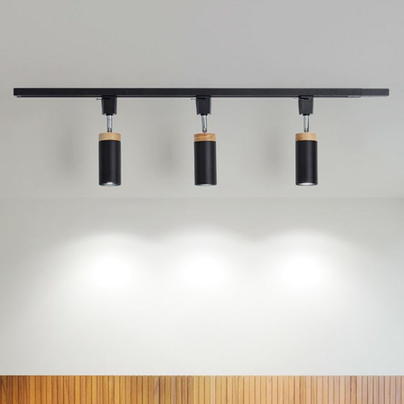 Éclairage sur rail de plafond tubulaire, projecteur en métal moderne, éclairage Semi-monté pour usage Commercial