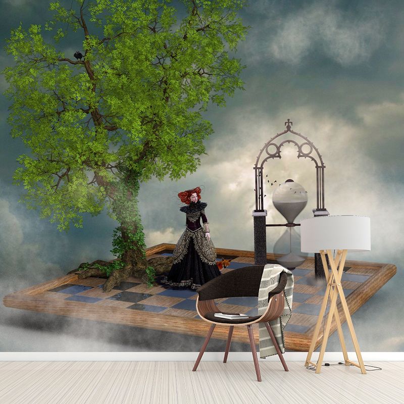 Magic Forest Pattern Wall Mural Moistureproof for Living Room and Bedroom Decoration