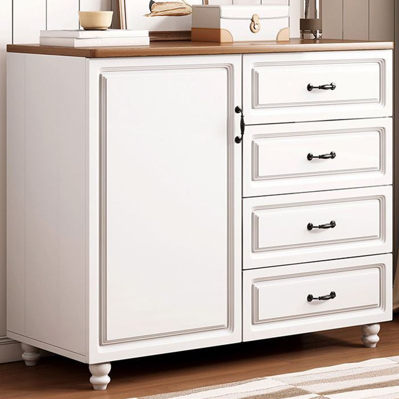 American Traditional Combo Dresser Wood Storage Chest with Drawers for Bedroom