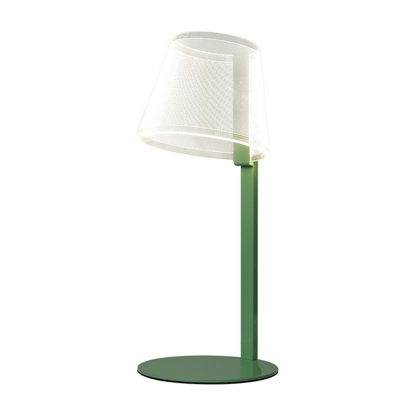 Lampada da tavolo con paralume affusolato Macaron acrilico per bambini camera da letto LED comodino idee di illuminazione