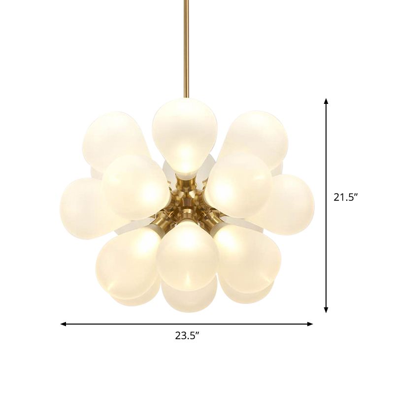 Bubble bianco/blu/viola lampadario in vetro Light Designer Multi Lights Brass LED Assorbimento Luce del soffitto
