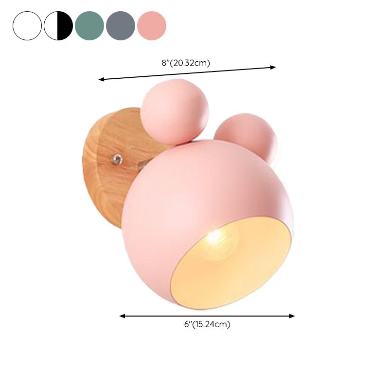 Contemporary Colorful Wall Light Creative Wooden Wall Light Sconce for Living Room