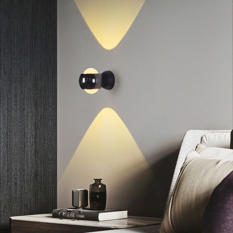 Modern Simple Aluminum Wall Light Circle Shape Rotatable Wall Lamp for Living Room