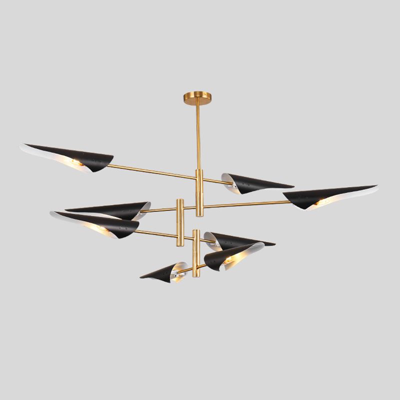 Nordic Style Metal Chandelier Geometric Shape Chandelier Pendant Lamps for Living Room