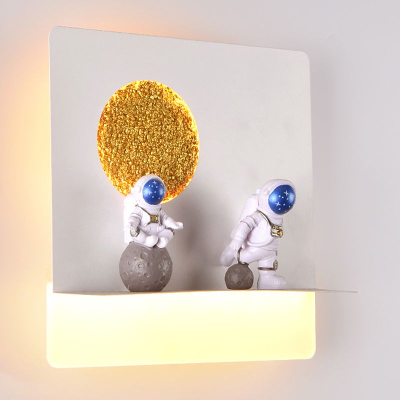 1 Light Geometric Wall Lighting Fixtures Modern Style Metal Wall Lights