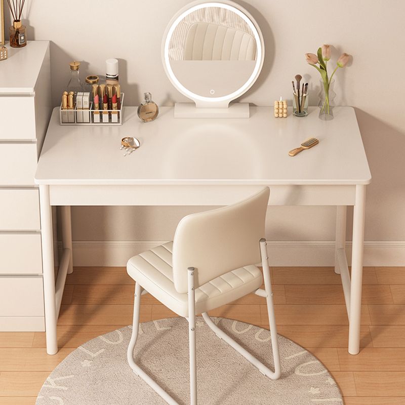 White Contemporary Make-up Vanity Wood Vanity Dressing Table