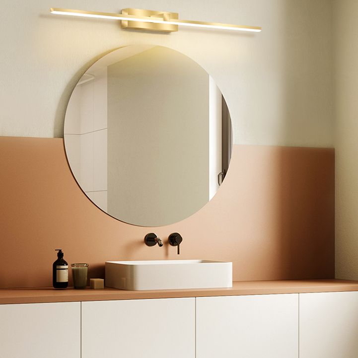 Modern Light Luce Luxury Style Linear Light Montate Vanity Lights Wall Sconce Lighting in Gold Finish