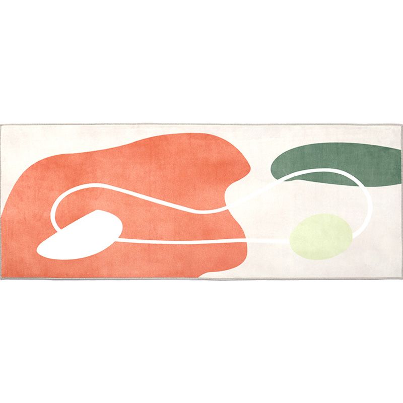 Funky Multicolor Modernism Rug Polyester Colorblock Rug Washable Pet Friendly Non-Slip Carpet for Living Room