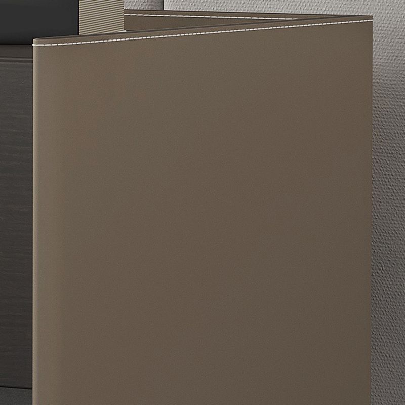 Contemporary Faux Leather 1 - Drawer Nightstand 20" Tall Nightstand