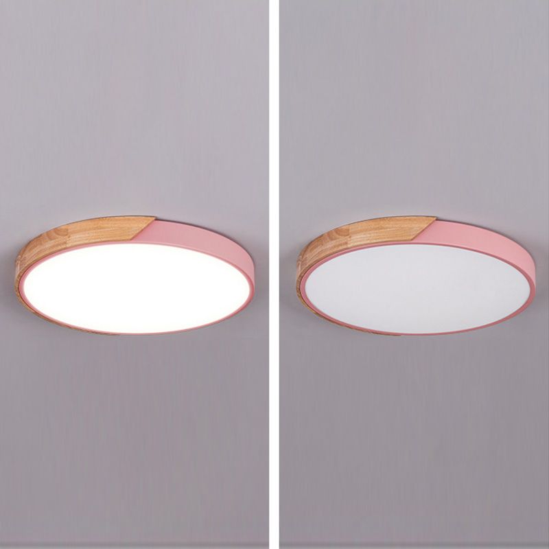 Macron LED Light Fixture Acryl Kleurrijke Plafond Mount Licht voor Zitkamer
