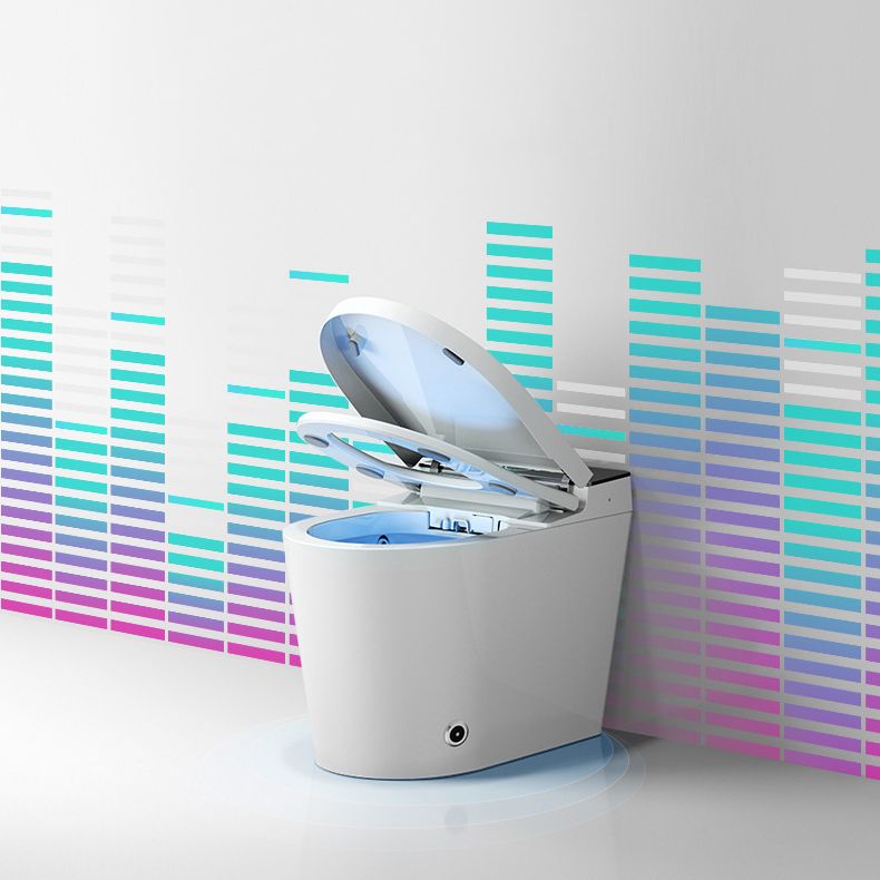 Modern Floor Mount Urine Toilet White Siphon Jet Toilet Bowl with Toilet Seat