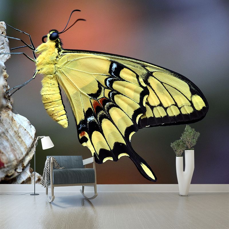 Customized Butterfly Wall Mural Wallpaper Horizontal Photography for Bedroom