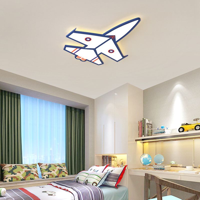 Ultradelgado avión LED luces incrustadas dibujos animados acrílico luces de techo para habitaciones infantiles