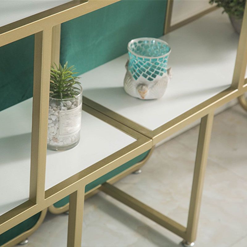 Modern Bookcase Metal Open Back Bookshelf for Home Office Use