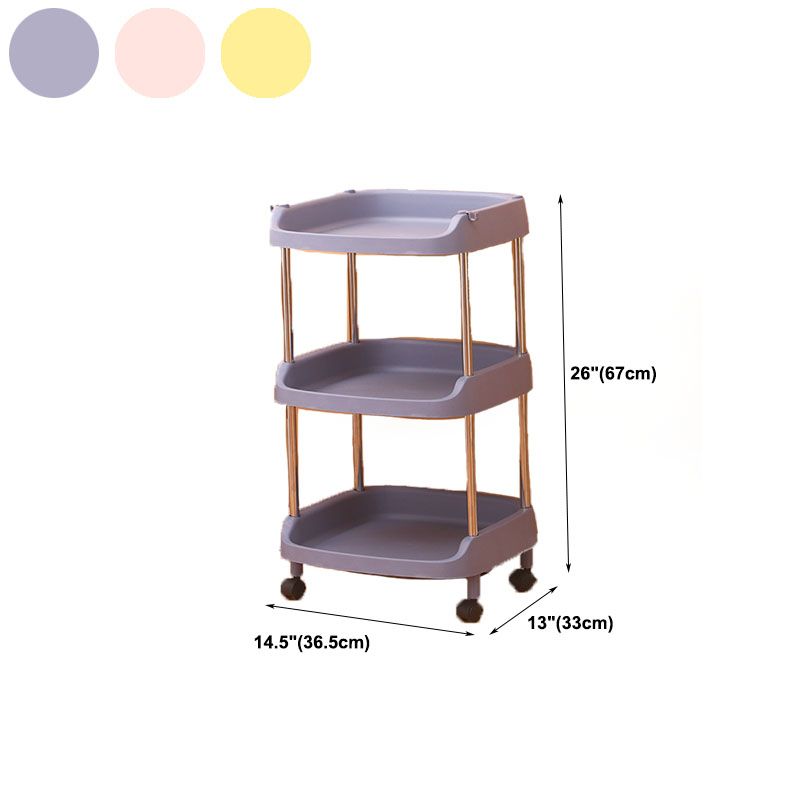 Modern Plastic Bookcase White Geometric Bookshelf for Any Room