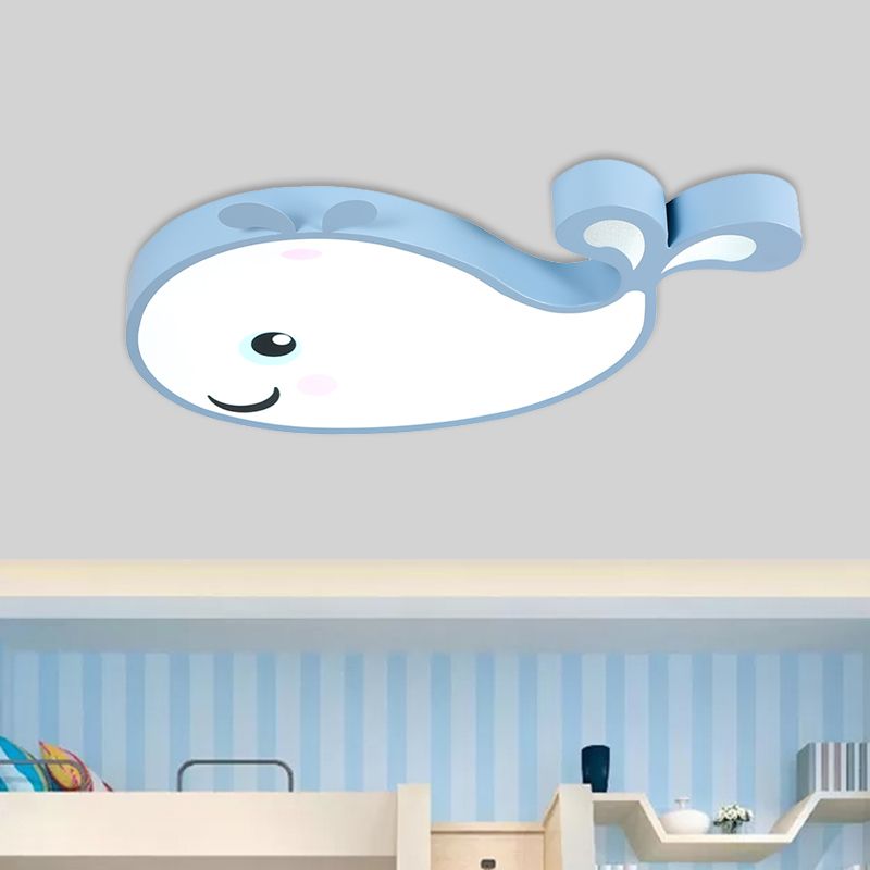 Macaron Dolphin inbouwlamp acryl LED-plafondlamp voor kinderkamer in blauw/roze/wit