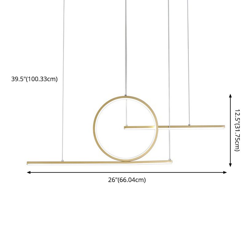 LED LED LED WARROUGE LEDEAR LIGNE DU PRENDANT ACRYLIQUE MODERNE CONCICON