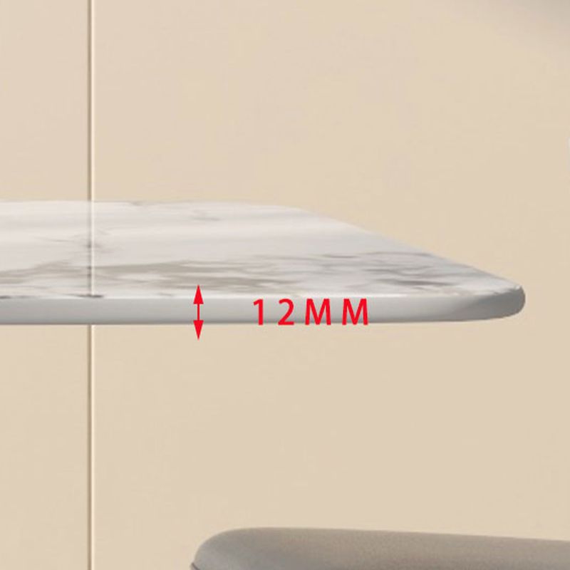 Sintered Stone Home Dining Table Modern Pedestal Base Dining Room Table