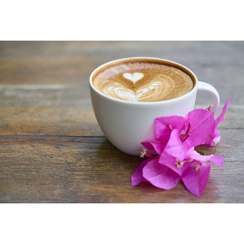 Mellow Coffee Modern Mural Stain Resistant Wall Covering for Coffee Shop