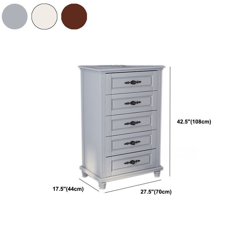 Modern Storage Chest Dresser Solid Wood Dresser with 3/4/5 Drawers