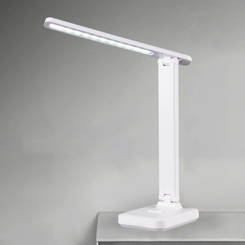 Linear Night Table Lamp Modern Style Metal 1-Light Nightstand Lamp