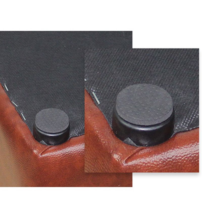 Modern Leather Pouf Water Resistant Square Pouf for Living Room