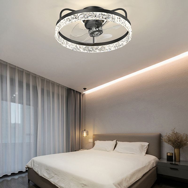 Modern Style Ceiling Fan Lamp Metal Ceiling Fan Lighting for Bedroom