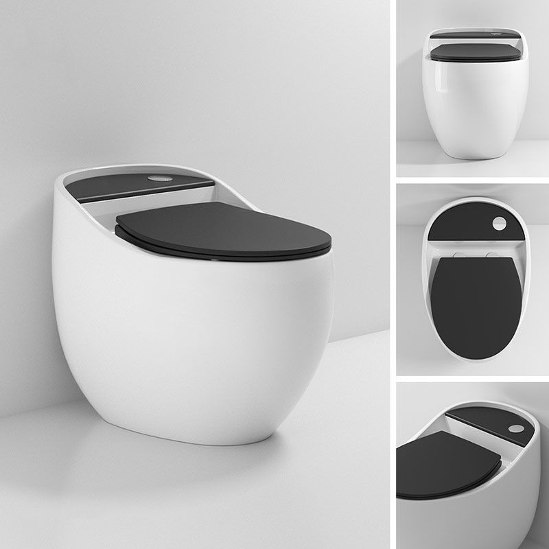 Round Siphon Type Household Toilet Small Apartment Large-caliber Silent Toilet