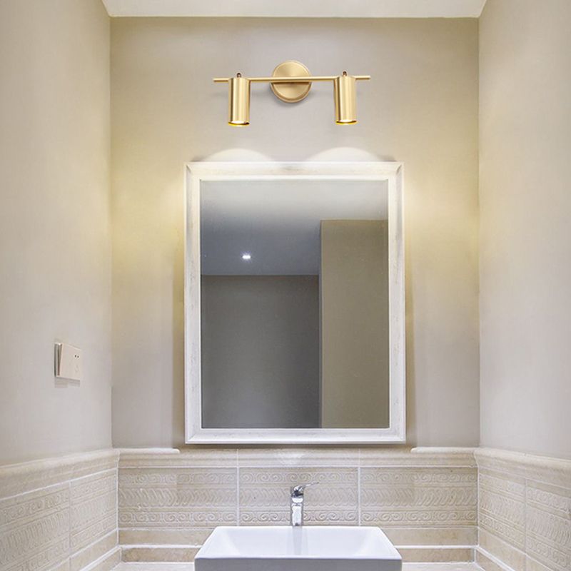 Iluminación de pared de cilindro múltiple lámpara de pared de metal moderna lámpara montada en la pared en latón