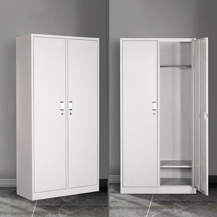 Metal Contemporary Cabinet for Bathroom White Steel Storage Cabinet