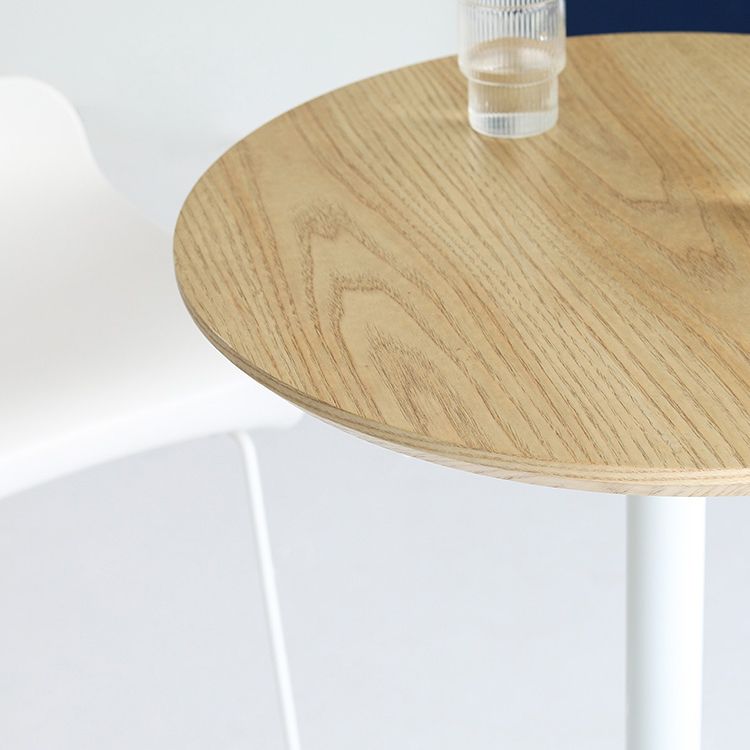 Industrial Bar Height Cocktail Table Pedestal Wood Bistro Bar Desk