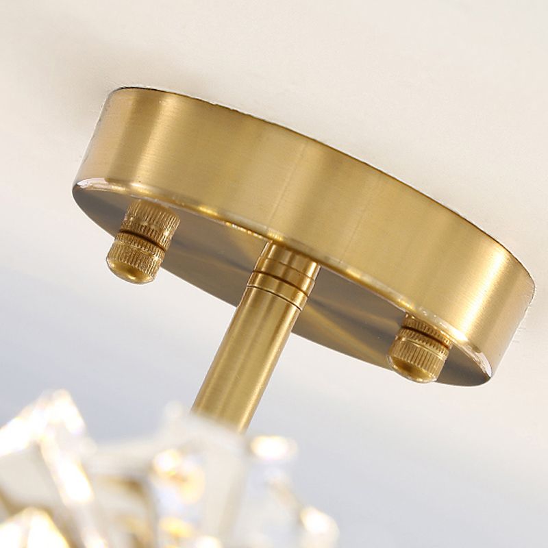 Glass Island Pendants Modern Style Pendant Lights in Gold for Living Room