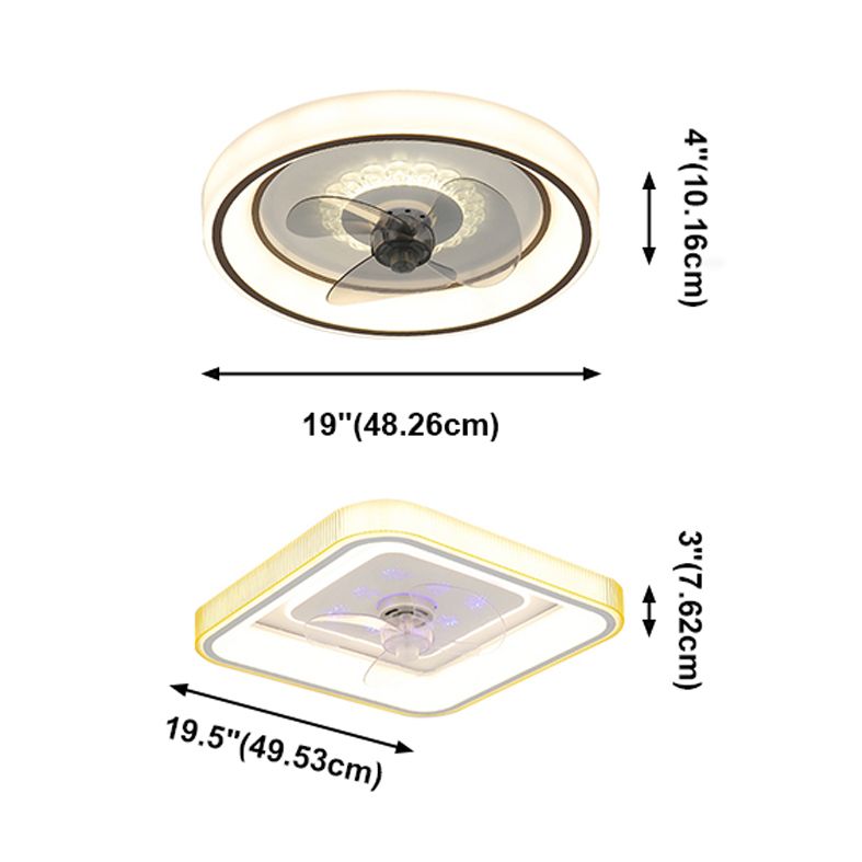 Acryl -geometrische Formlüftungslampe zeitgenössische LED -LED -Deckenleuchte
