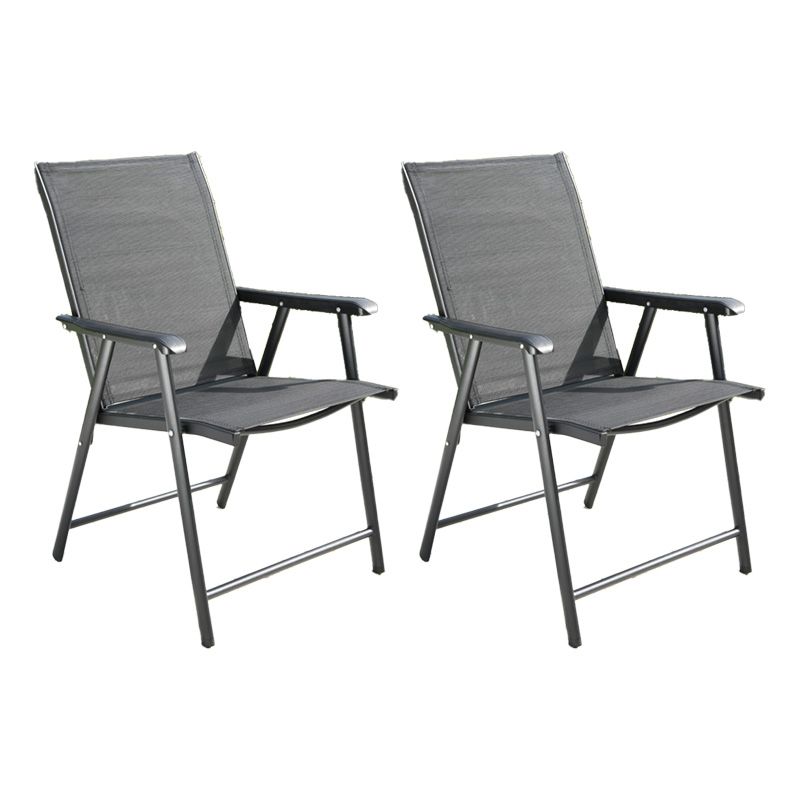 Tropical Outdoor Bistro Chairs Rattan Folding Outdoors Dining Chairs