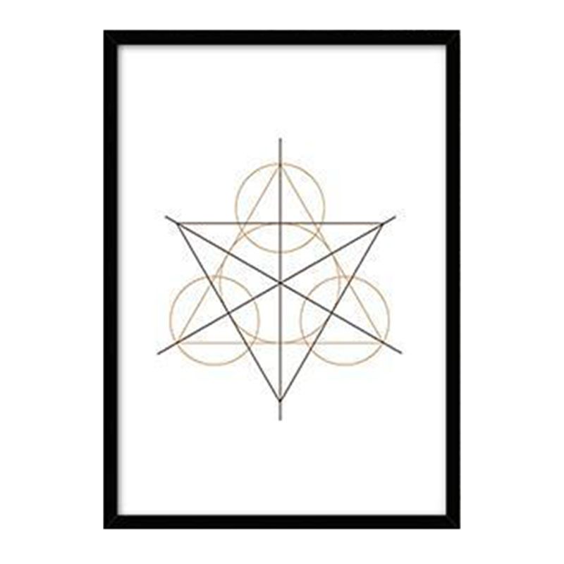 White Nordic Painting Geometry Wall Art Decor for Kitchen, Multiple Sizes Available