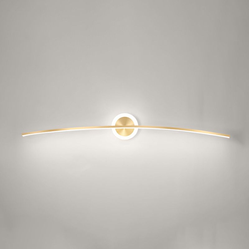 2 Lichte lineaire wandwandeling Moderne stijl metalen wandverlichting voor doucheruimte