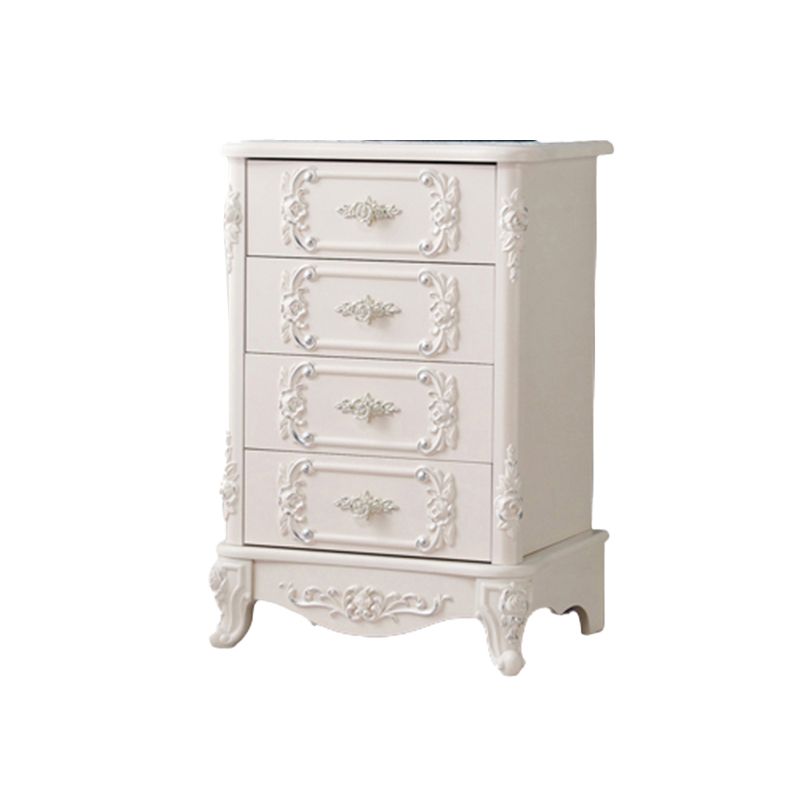 15.74" Wide Accent Chest Modern White Rectangle Chest with Drawers