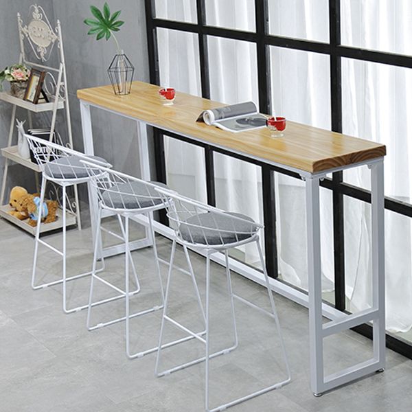 Industrial Rectangle Bar Table Set 1/4/5/7 Pieces Solid Wood Pub Set