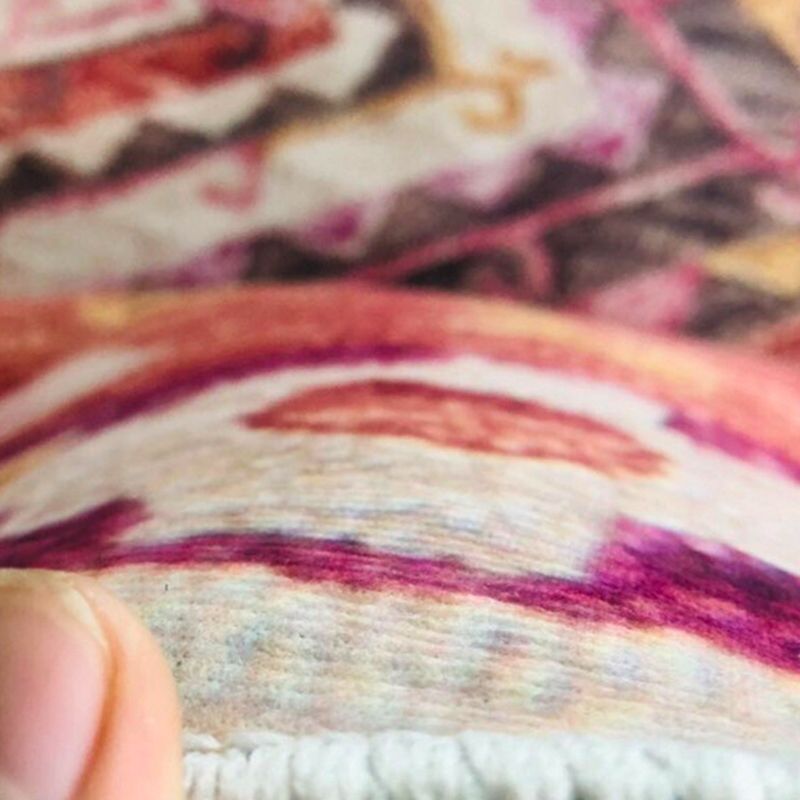 Modern Indoor Rug Leisure Abstract Print Polyster Carpet Non-Slip Area Rug for Living Room