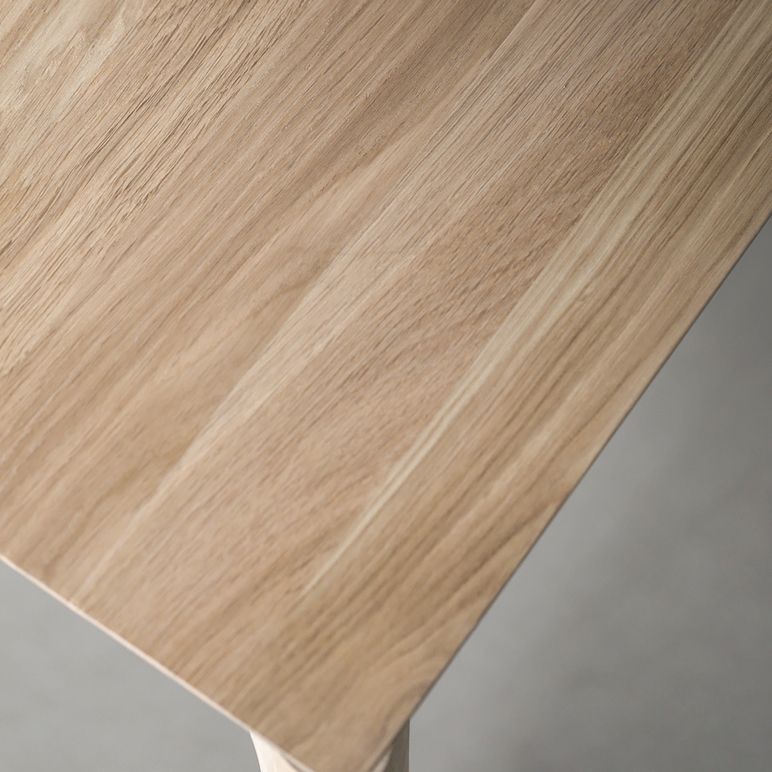 Modern Pine Solid Wood Table for Restaurant Rectangle Dining Table with 4 Legs
