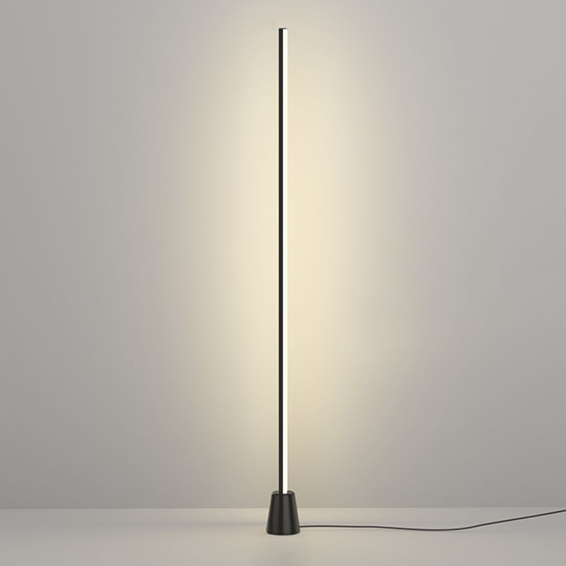 Minimalisme vloerlamp 1-licht metalen lineair vloerlicht voor woonkamer