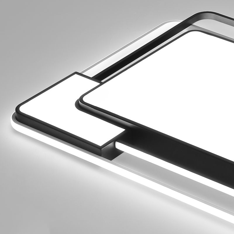 Zwart-wit moderne stijl plafondlamp Geometrie Design Inbouwlamp voor slaapkamer