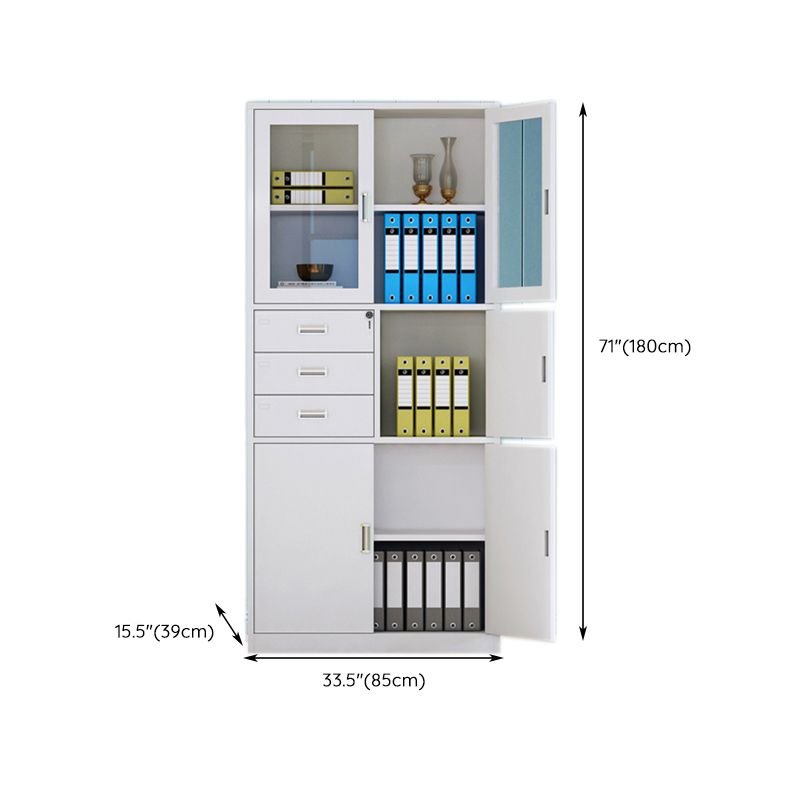 Glass File Cabinet Contemporary Storage Shelves Locking File Cabinet