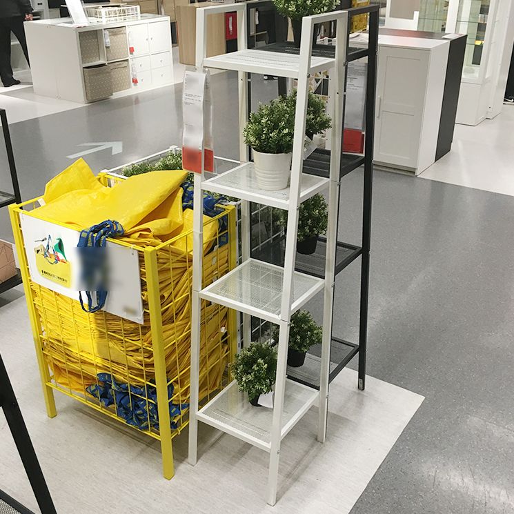 Scandinavian Style Shelf Bookcase Open Back Bookshelf for Home and Office