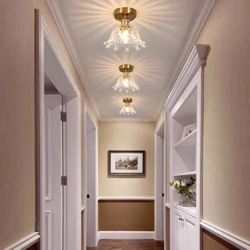 Crown Flush Mount Ceiling Light Fixture Modern Flush Mount Ceiling Light for Aisle